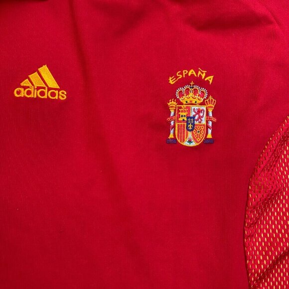 Vintage 2002 Adidas Spain Home Football Soccer Jersey Large - Picture 7 of 9